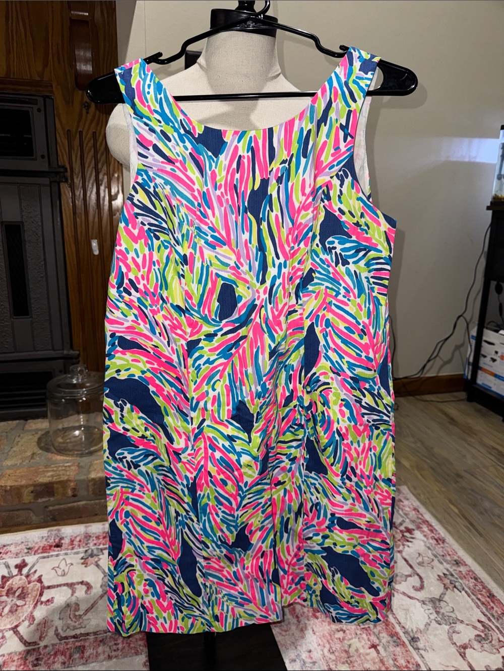 Lilly Pulitzer Pastel Tie-Dye Shift Dress in Pink, Blue & Green